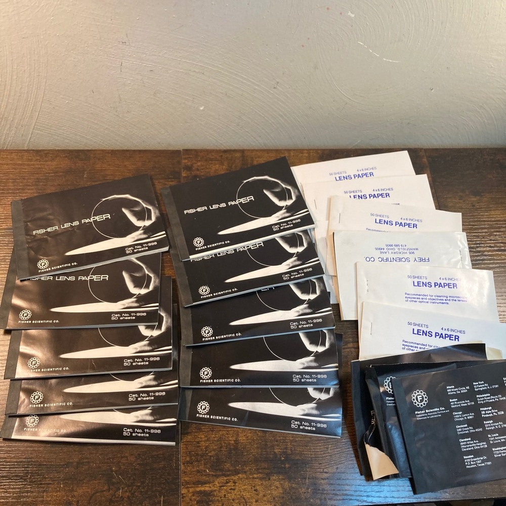 Lot Fisher Scientific Frey Lens Paper 11-996 Microscope Cleaning Tissue
